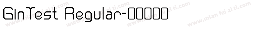 GinTest Regular字体转换